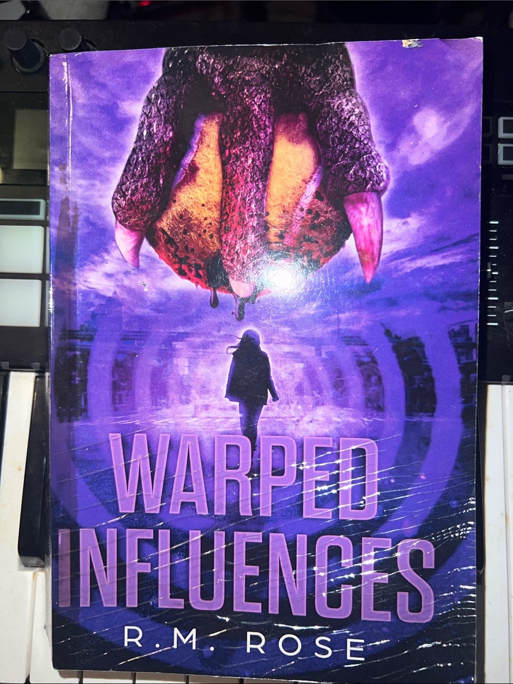 Signed Edition Warped Influences by R.M. Rose - Purple Fantasy Paperback